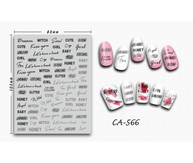 3D Nail Stickers | Trend stickers| CA-566